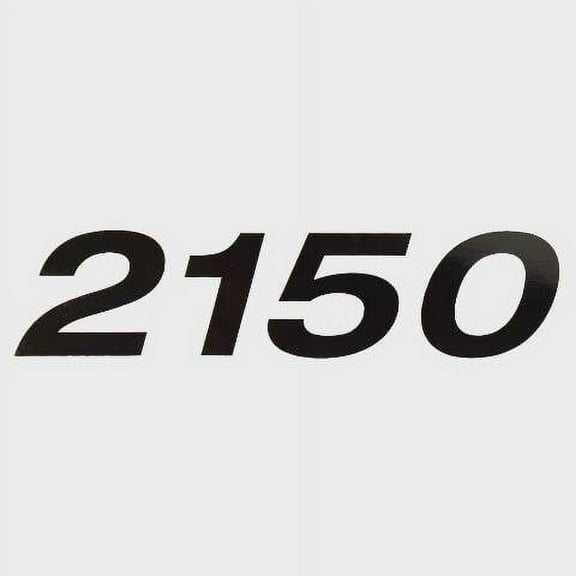 Lund Boat Decal Sticker 2340034 | 2150 Black Vinyl 6 3/8 x 1 1/2 Inch