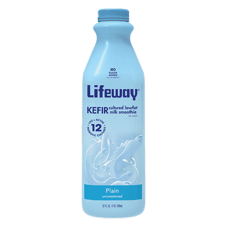 Lifeway Kefir, Plain Low Fat Milk, 32 Oz. - Walmart.com