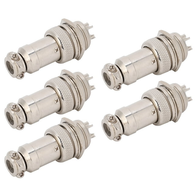 GX16 Aviation Plug, GX16 Aviation Connector Aviation Plug For Video For Communications For Audio 5pin