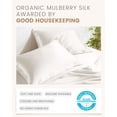 thumbnail image 5 of THXSILK 19 Momme Silk Pillowcase, Mulberry Silk Pillow Case with Hidden Zipper, Both Sided 100% Natural Mulberry Silk, King Size(20"x36"), White, 5 of 8