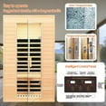 thumbnail image 6 of 2 Person Infrared Sauna, Low EMF Far Infrared Sauna, Canadian Hemlock Wood Sauna for Home 1500W Indoor Sauna Home Spa Sauna with Bluetooth Speakers, Reading Lights, Roof Vent, Tempered Glass, 6 of 8