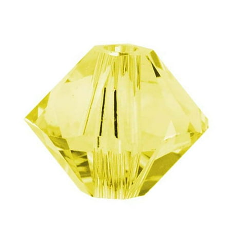 Topaz Swarovski Crystal Beads - Swarovski Crystal, #5328 Bicone Beads 3mm, 25 Pieces, Citrine