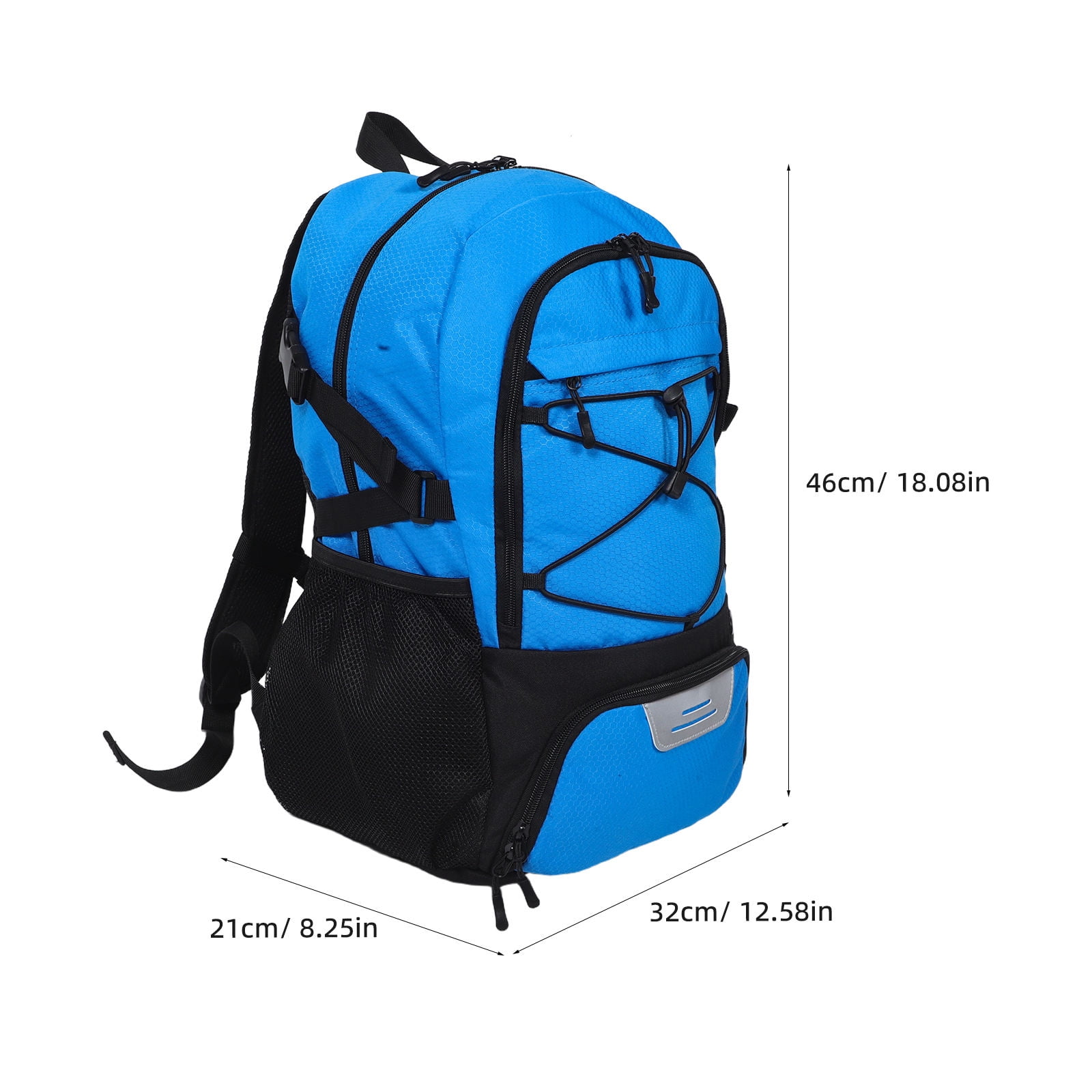 FOMIYES Oxford Cloth Sports Backpack with Shoe Compartment for Basketball Soccer Baseball Storage Blue