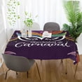 thumbnail image 6 of SKYSONIC Mardi Gras Tablecloth Waterproof Washable Polyester Square Table Cover Durable Tablecloth for Kitchen Dining Table Party Decor (54 X 72 Inch), 6 of 7