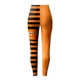 thumbnail image 6 of YDFCWXW Leggings for Women High Waist Halloween Printed Party Stretch Pants Streetwear Funny Fall Winter Skinny Pants Orange, S, 6 of 8