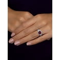 thumbnail image 2 of 2.65 Carat Elegant Round Cut Natural Diamond Red Ruby Gemstone Bridal Ring for her Solid 18K White Gold Size 11.5 by Diamond-Capitals, 2 of 6