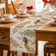 thumbnail image 5 of Vintage Bee Cotton Linen Table Runner for Dining Kitchen, Vintage Brown Tree Branch Wedding Outdoor Party Tablerunners Decoration, Dresser Scarf Coffee Tablecloth Runners 13x60 Inches, 5 of 9
