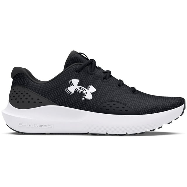 Under Armour Zapatillas Running Surge 4 para Hombre Color: Negro Gris Blanco Talla: 10