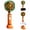 Orange, variant on Portable Floral Mini Fan with Phone Stand, 3 Speed Rechargeable Handheld Desk Fan with Base, Lightweight Small Personal-Fan for Home Office Desk Camping Hiking Travel (Orange)