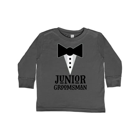 

Inktastic Junior Groomsman Bridal Party Wedding Gift Toddler Boy Girl Long Sleeve T-Shirt