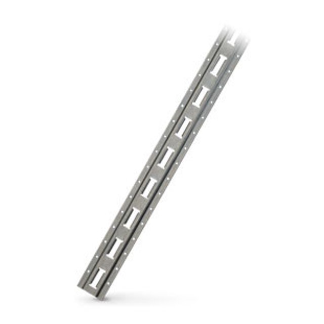 Pacific Cargo Tie Down Track 4210-G Series E; 10 Foot Length; Vertical; Zinc Plated; Single
