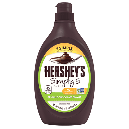 Hersheys simply 5 chocolate syrup, 21.8 oz (Pack of