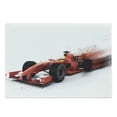 thumbnail image 1 of Cars Cutting Board, Generic Formula Racing Car Illustration with Special Effect Turbo Motion Auto Print, Decorative Tempered Glass Cutting and Serving Board, Large Size, Black and Red, by Ambesonne, 1 of 1
