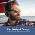thumbnail image 6 of Vtin USB+3.5mm Audio Jack Wired Headphones, One-ear Single Ear Wearing Wired Earphones with Noise-canceling Mic for PC Office, Black, 6 of 9