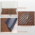 thumbnail image 6 of 1 Roll Large Semi Finished Outdoor Mat 16 x 79 Inch Narrow Door Mat Non Slip Boot Rugs Waterproof Carpet Roll for Bathroom Entryway Indoor Outdoor (Coffee), 6 of 7