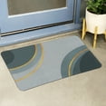thumbnail image 2 of Unique Bargains Doormat Resistant Washable Front Door Shoe Mat for Indoor and Outdoor Geometry-2 16"x24", 2 of 7