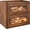 Retro Brown, variant on Double Layer Large Bread Box for Kitchen Countertop, Retro Brown | Ventilation Hole, , , Fit Homemade Bread & Baked, Extra Top Storage, Window, Style