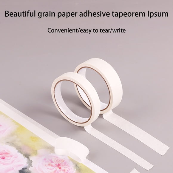General Purpose Masking Tape for Painting and Labeling | 0.7 Inch X 32.8 Foot Multi-Use Adhesive Tape | Easy Tear By Hand, Clean Removal | for Home, Office, School, and Arts