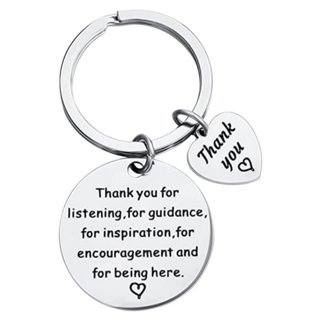 Porte-clés Amour Encouragement Inspirant Porte-Clés en Acier Inoxydable Cadeau
