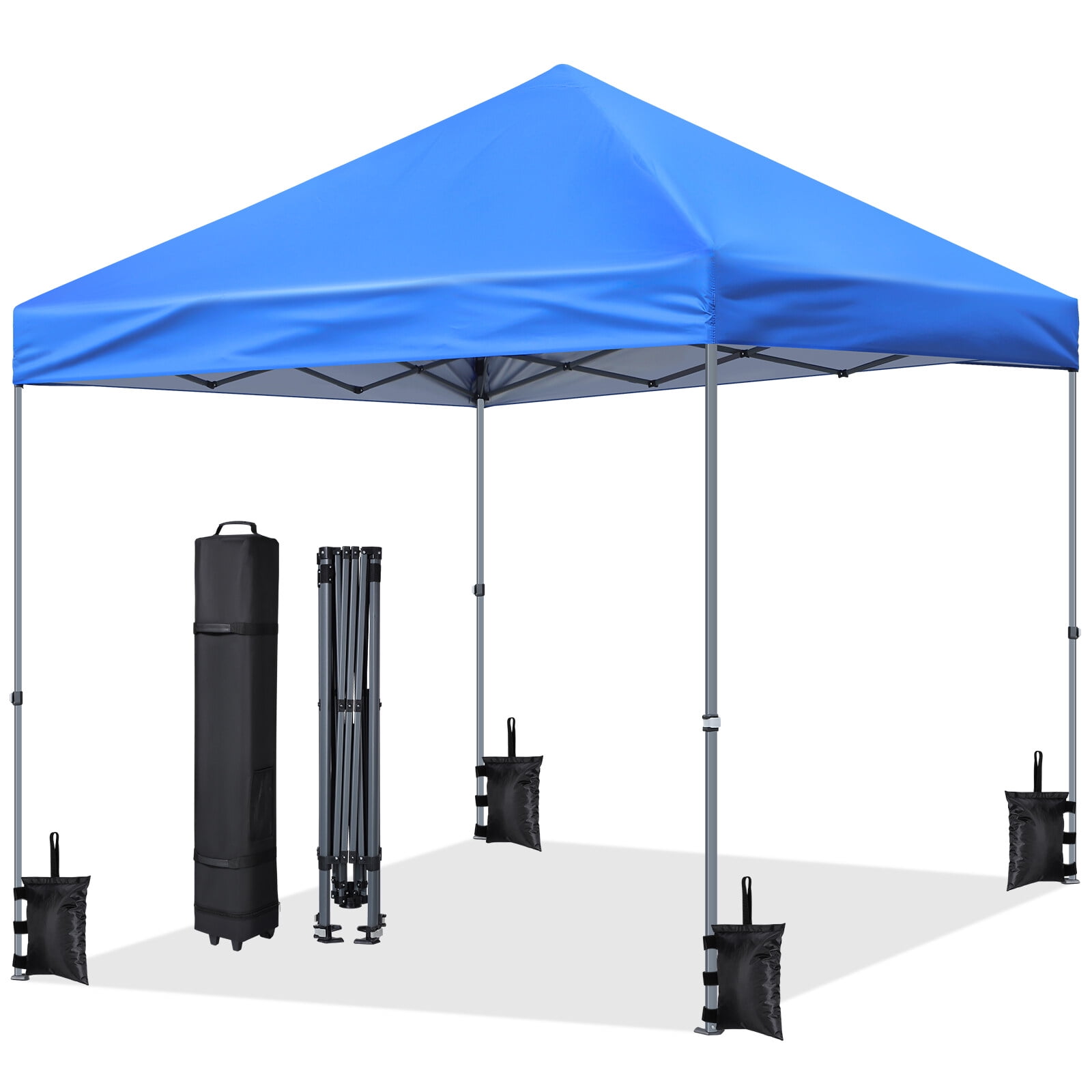 Canopy Tent 10x10ft One Push Pop up Canopy Easy Up Canopy Bonus Carry Bag