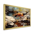 thumbnail image 5 of Designart "Golden Ant Pathways I" Animals Ant Picture Framed Wall Art Living Room, 5 of 5