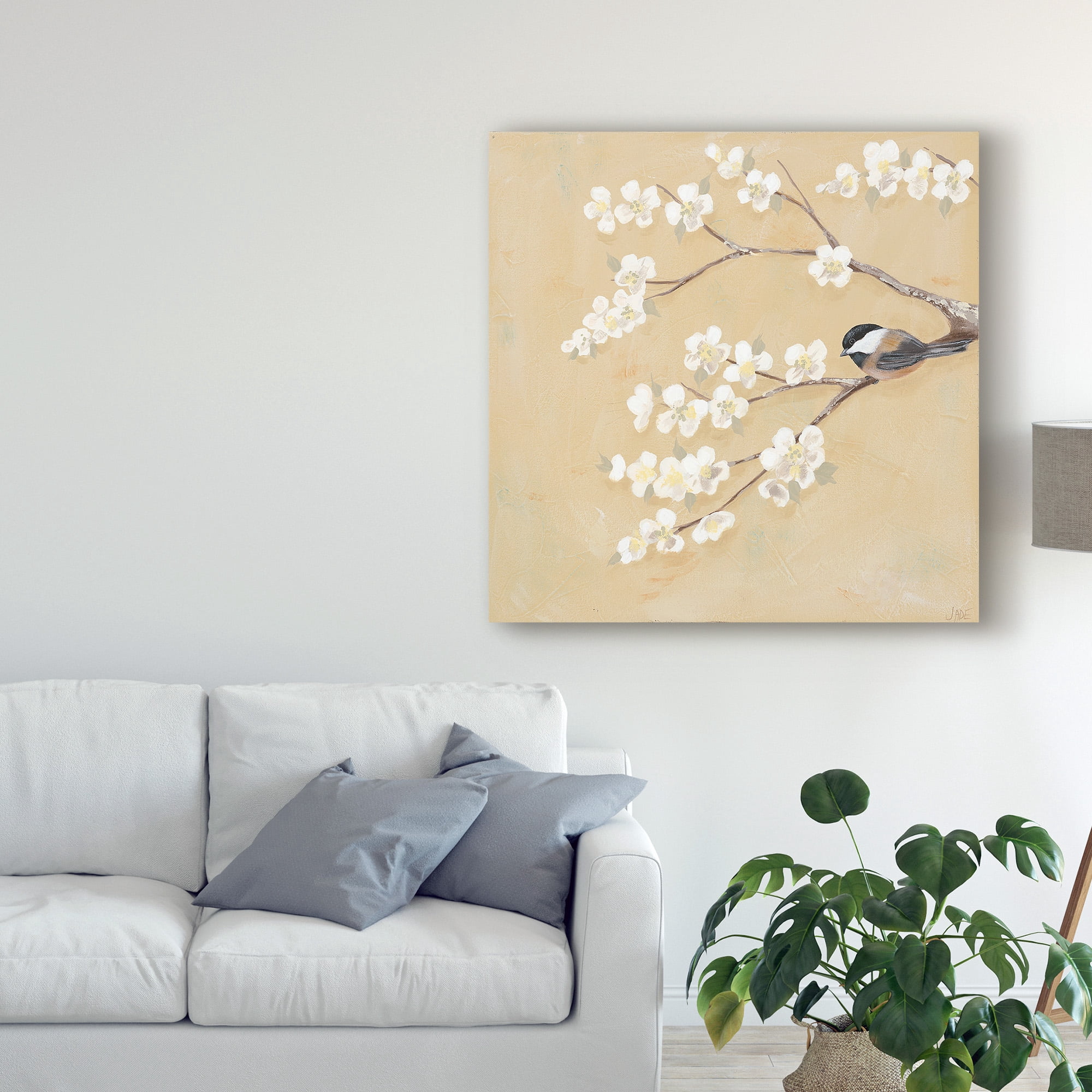 Trademark Fine Art 'Sweet Birds I' Canvas Art by Jade Reynolds