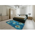 thumbnail image 4 of Ahgly Company Indoor Rectangle Patterned Dark Turquoise Green Area Rugs, 4' x 6', 4 of 6