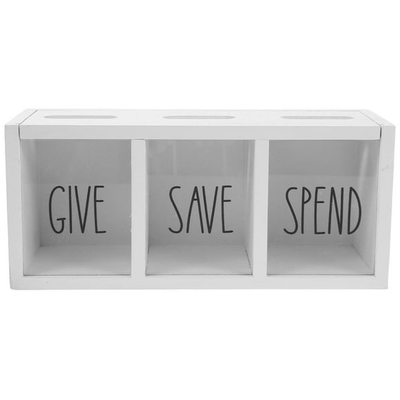 Miangastore 7Pcs Save Spend Share Bank for Kids with Modern Design Money Management Tool