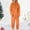 Orange Dad, variant on Fuzzy Fleece Onesie Family Pajamas Solid Hood Jumpsuit Flannel Comfy Matching Sleepwear Hooded One Piece Warm Loungewear Orange Dad