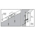 thumbnail image 3 of Everbilt 6" Bright Brass Square Corner Flush Bolt - Double Door Latch for French Doors, 3 of 4