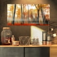 thumbnail image 1 of Feuilles Rouges et Jaunes en Automne - Impression d'Art Photo de Paysage sur Toile, 1 of 3