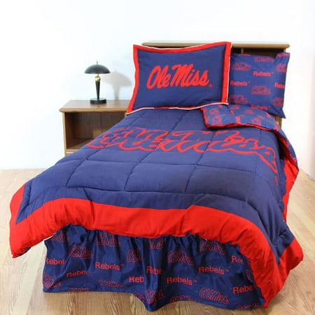 College Covers Ole Miss Rebels Bed Set Bed in a Bag Comforter Bedding Set