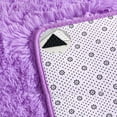 thumbnail image 4 of FUDAKUNA Soft Fluffy Area Rugs Purple Shaggy Non-Slip Backing Floor Mats 24" x 63" Plush Carpet for Living Room Bedroom, 4 of 7