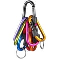 thumbnail image 3 of Locking Carabiner, Premium Aluminum Alloy D-Ring Carabiners Key Chain Clip Hook for Camping, Hiking, Traveling, Fishing, Backpack, 3 of 10