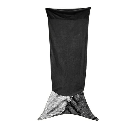 Plush Mermaid Tail Sequin Throw for Kids