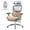 Grey, variant on Ergonomic Mesh Executive Office Chair with Retractable Footrest, High Back Computer Desk Chair with Adaptive Lumbar Support and Adjustable 3D Armrests, Comfortable Home Office Chair, Grey
