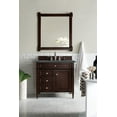 thumbnail image 4 of James Martin Vanities 650-V36-UGR-3PBL Brittany 36" Single Basin Poplar Wood Vanity Set -, 4 of 5
