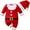 Santa with Hat (2pc), variant on WIBACKER My First Christmas Baby Boy Girl Cotton Outfit Newborn Santa Claus Costume Set Infant Xmas Romper Jumpsuit 6-9 Months