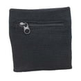 thumbnail image 2 of Wrist Wallet Wristband Zipper Sweatband Cycling Running Men Women Pouch Bag Black, 2 of 8