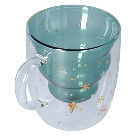 

Latte Mug Double Glass Coffe Cup Food Grade For Christmas For Office