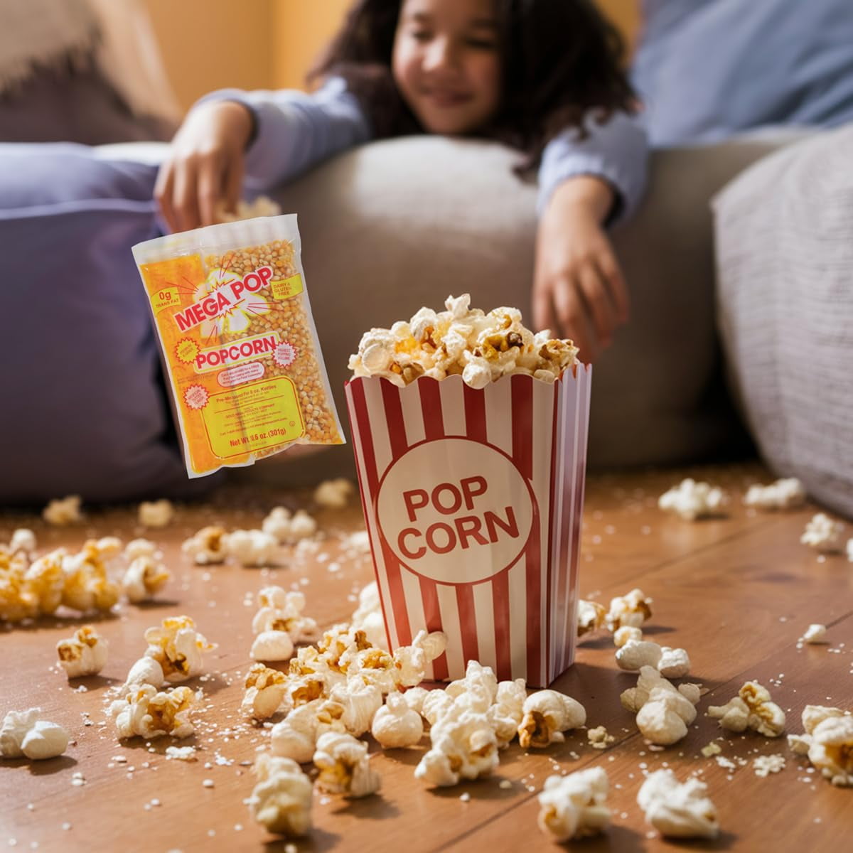 Premium A Grade Popcorn Kit - Mega Pop Popcorn, Oil and Salt - 10.6 Oz - Case of 24
