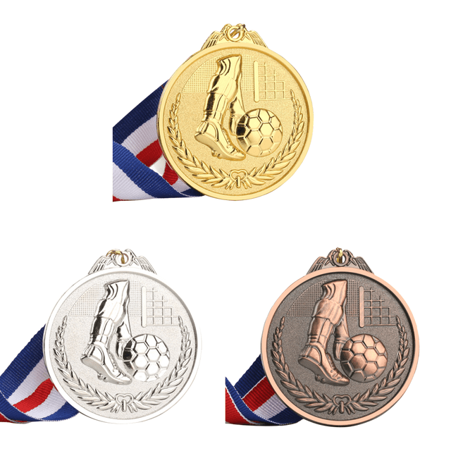 Colección de medallas de competición suministros de medallas escolares conmemorativas oro