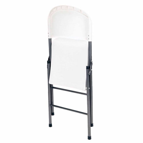 Mainstays Premium Resin Folding Chair, 4-Pack, White - 2