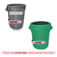 thumbnail image 3 of YOUR CHAIR COVERS - 32 Gallon Stretch Spandex Fitted Trash Can/Waste Container Cover - Emerald Green (Cover ONLY, Trash CAN NOT Included), 3 of 5