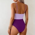 thumbnail image 3 of Guluxicc Bohemain One Piece Swimsuit for Women Spaghetti Strap Cut Out High Waist Push-Up Padded Bathing Suit Summer Beach Swimwear, 3 of 5