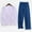 White, variant on Men's Casual Solid Color Round Neck Long Sleeve Athletic Track Suit Set