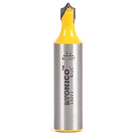 yonico router bits groove point cutting roundover 3/32-inch radius 1/2-inch shank 13071
