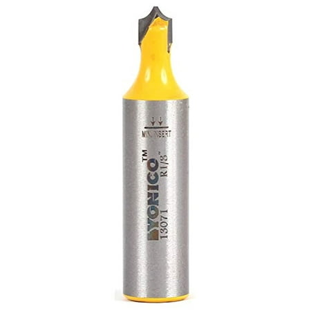 

yonico router bits groove point cutting roundover 3/32-inch radius 1/2-inch shank 13071
