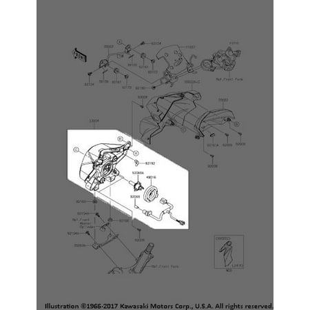Kawasaki 2017 2018 Z 125 Pro Z 125 Pro Krt Edition Head Lamp 23004