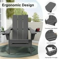 thumbnail image 4 of JUSTLET Outdoor Patio Chair, HDPE Folding Adirondack Chair Set of 2, Gray, 4 of 11